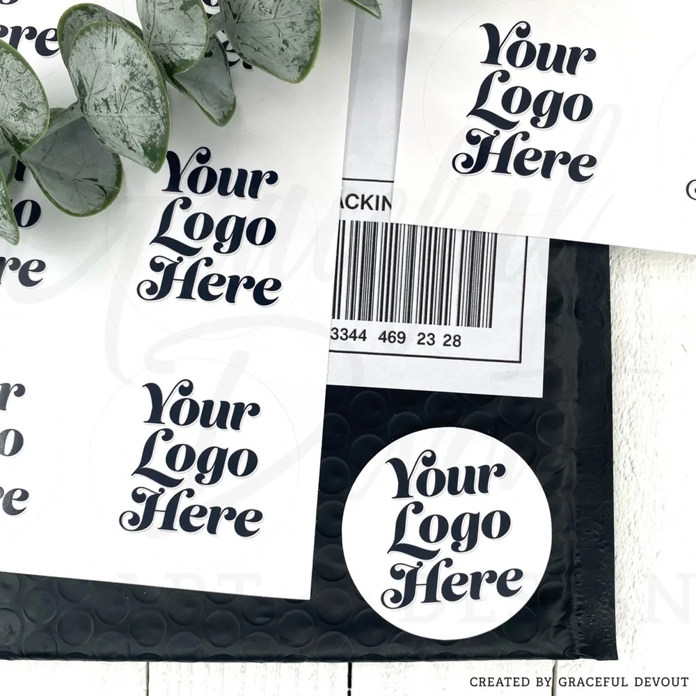 Your Logo Here - Custom  - 2" (inches) Round, (96ct.) Stickers - Picture 3 of 4